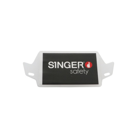 Porte badge en plastique semi-rigide pour casque Hima/Hima2 - SINGER - PBHIMA