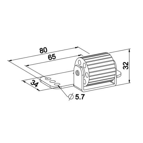 Galet antiflexion pour volet roulant