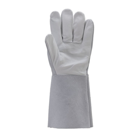 Gant de protection anti-chaleur cuir euroweld 200 - Lot de 10 - Gris - Taille au choix