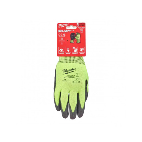 Gants haute-visibilité anti-coupures niveau 4/d taille 10/xl | 4932479929 - milwaukee