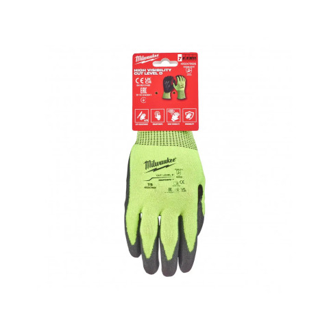 Gants haute-visibilité anti-coupures niveau 4/d taille 7/s | 4932479926 - milwaukee