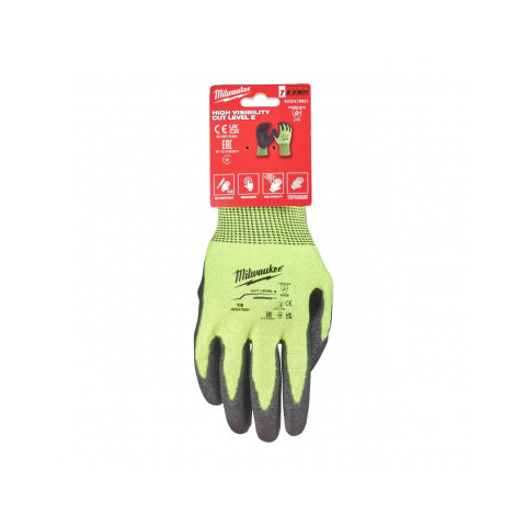 Gants haute-visibilité anti-coupures niveau 5/e taille 10/xl | 4932479934 - milwaukee