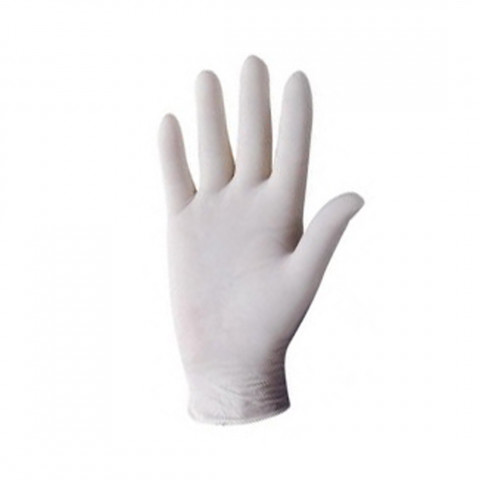 Boite de 100 gants latex pré-poudrés taille l / 8-9 emilabo