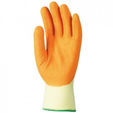 Gants de manutention double enduction latex eurotechnique 3865 (lot de 10 paires de gants) - Taille au choix