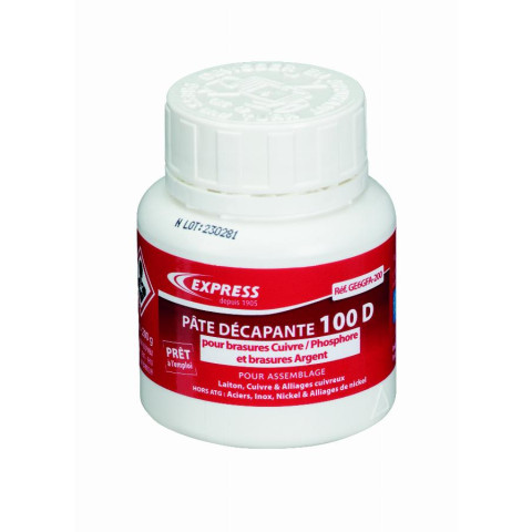 Pate décapante EXPRESS 200 g - Brasures Cuivre/Phosphore-Argent - GE6GFA-200