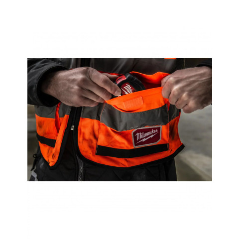 Gilet haute visibilité orange premium s/m | 4932471898 - milwaukee