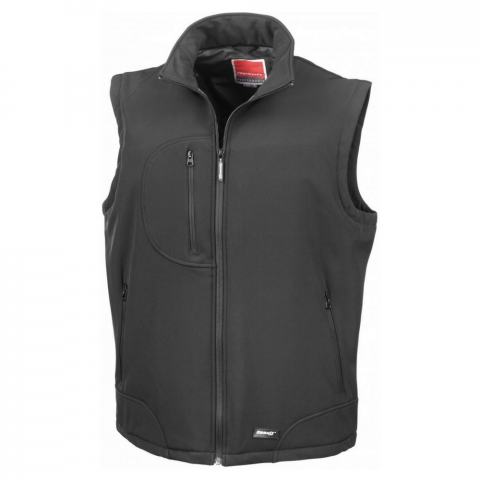 Gilet sans manches de travail softshell result - Coloris et taille au choix