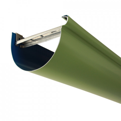 Gouttière aluminium demi-ronde 2 mètres développé 270