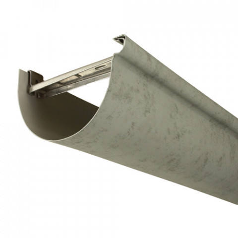 Gouttière aluminium demi-ronde 2 mètres développé 270