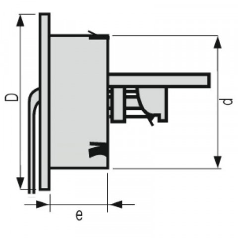 Grille de ventilation intérieures ø 125 mm - à fermeture fatm pour tubes pvc et gaines