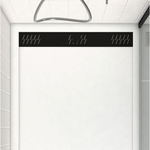 Grille linéaire en aluminium 69.5x11x0.2cm pour receveur - GRID LINE - MOON Aurlane - Couleur au choix