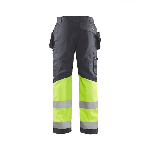 Pantalon haute-visibilité stretch poches coloris  15581811