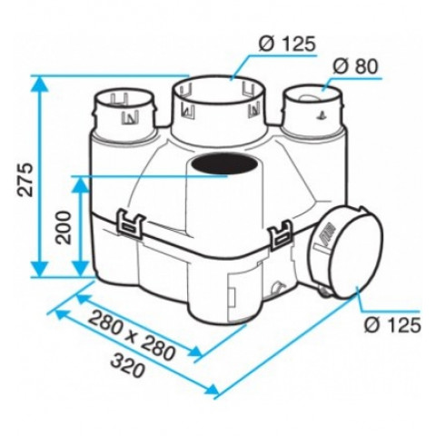 Groupe VMC Sekoia simple flux autoréglable Aldes 11026113