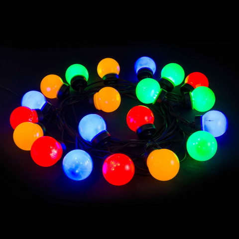 Guirlande 20 boules 80 led 10 m extérieur