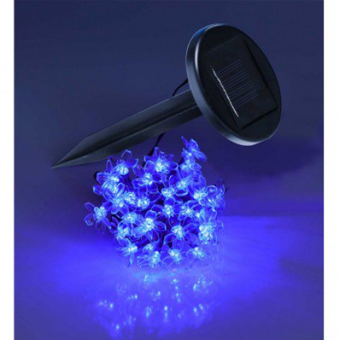 Guirlande lumineuse solaire fleurs 35 led virage