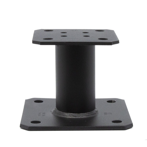 Pied de poteau fixe - Finition noire - Carton de 10 - PPA100PB