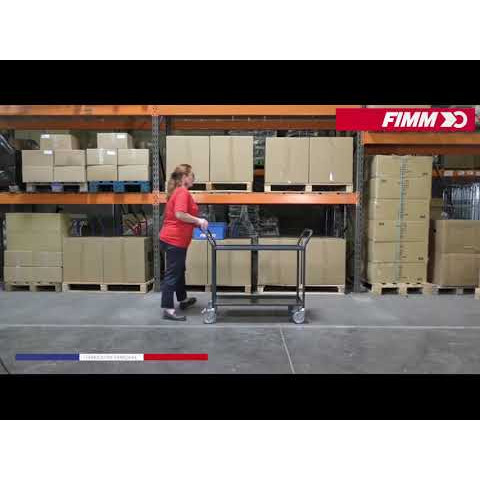 Servante à 3 plateaux tôle 935 x 435 mm 200 kg - FIMM - 880005285