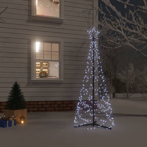 Arbre de Noël cône 200 LED 70x180 cm - Couleur d'éclairage au choix