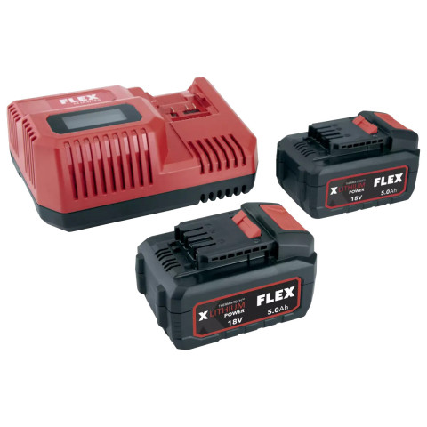 Meuleuse droite DGE 25 18.0-EC C + P-Set 55 R sur batterie 18,0 V - FLEX - 532115
