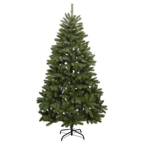 Sapin de Noël artificiel à charnières avec support - Couleur et hauteur au choix