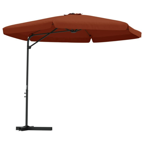 Parasol d'extérieur avec mât en acier 300 cm - Couleur au choix