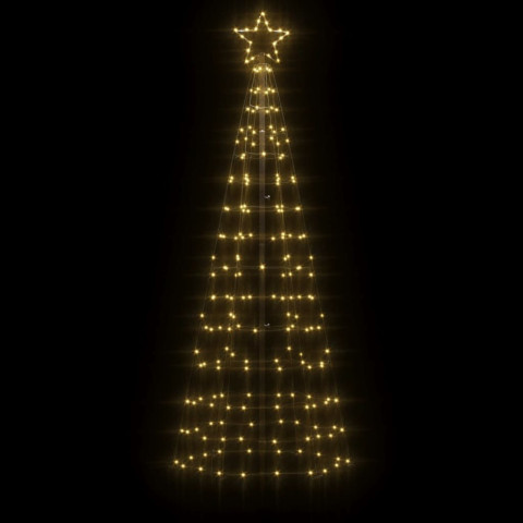 Arbre de Noël lumineux avec piquets 220 LED - Couleur d'éclairage et hauteur au choix