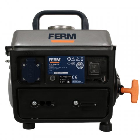 FERM Groupe électrogène refroidi par air 700 W 2 HP PGM1010