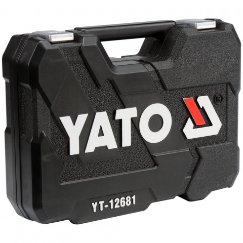 YATO Kit d'Outils de 94 Pièces en Métal Noir YT-12681