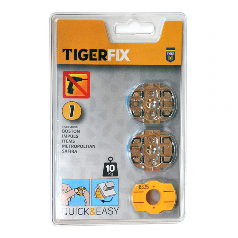 Tiger Accessoire de montage salle bain en métal TigerFix 1