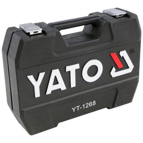 YATO Ensemble pour clé à cliquet 94 pièces Métal Noir