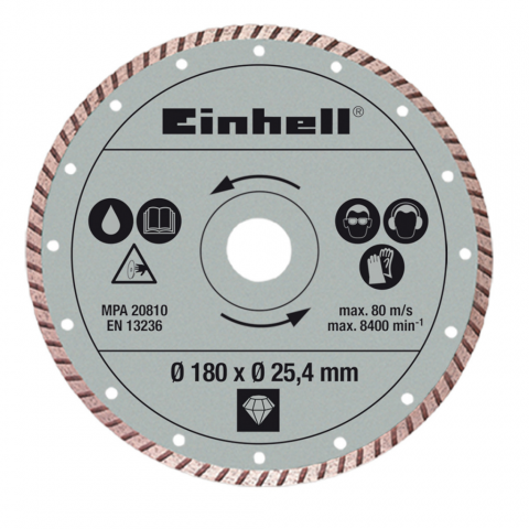 Einhell Disque coupe turbo 180 x 25,4 mm pour RT-TC 430 U, TC-TC 618
