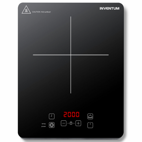 Inventum Plaque à induction 2000 W Noir KI120T