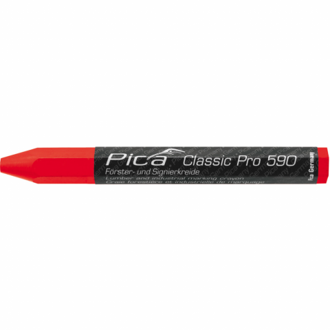 Pica crayons de marquage classic pro 590 12 pcs 120 mm rouge