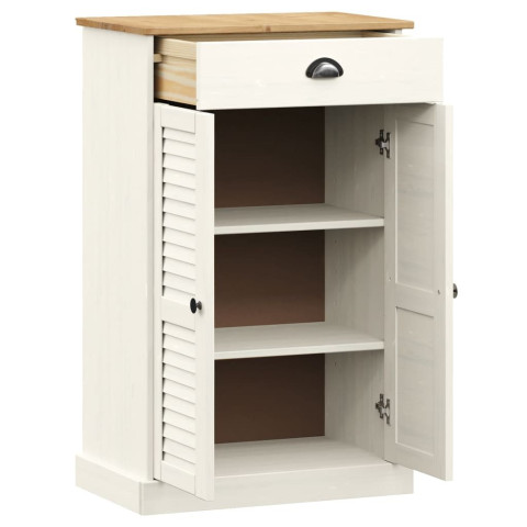 Armoire à chaussures vigo 60x35x96 cm bois massif de pin - Couleur au choix