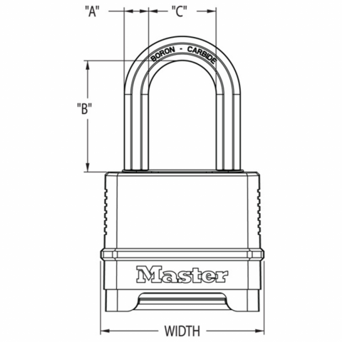 Master lock cadenas excell zinc 56 mm bronze m175eurdlf