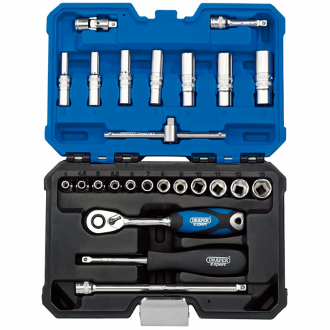 Draper tools jeu de douilles métriques 25 pcs 1/4" 16443