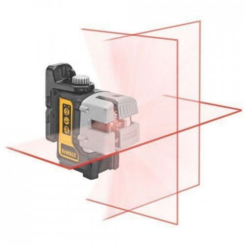 Niveau laser multiligne 3 faisceaux porté 15 m précision +/- 0.3 mm/m avec detecteur