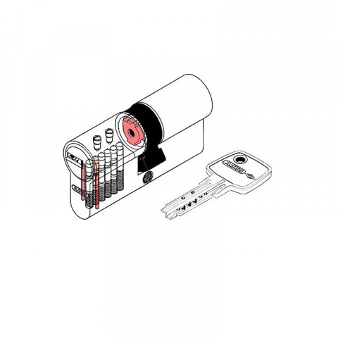 Cylindre ecs 40x60 mm nickelé mat varie