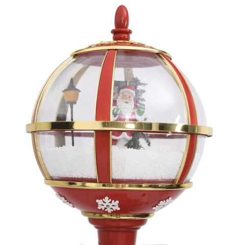 Lampadaire de Noël avec Père Noël 175 cm LED