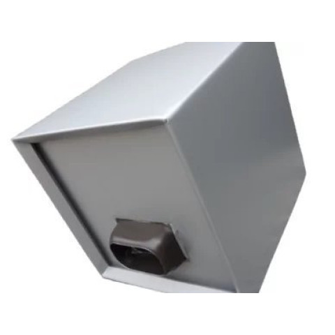 Boite à eau alu 400x400x400 - RAL 9006 Gris