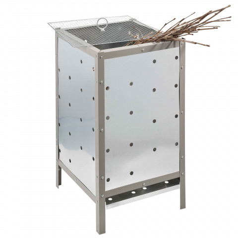 Incinerateur De Jardin Carre Metal 110 L Distriartisan