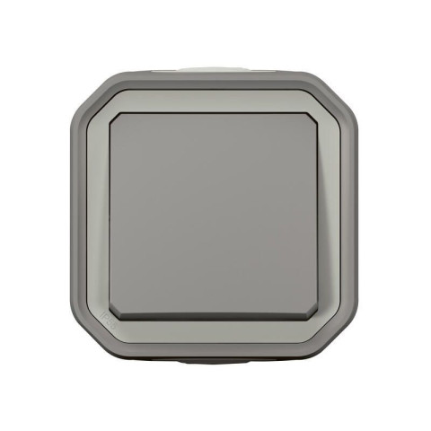 Interrupteur ou va-et-vient plexo complet saillie - gris (070000)