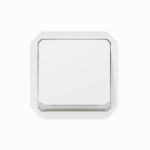 Interrupteur ou va-et-vient témoin 10ax 250v plexo composable blanc (069612l)