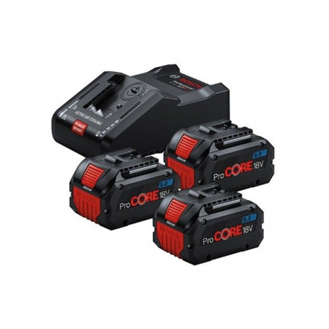 Kit procore 18v avec 3 batteries 8ah et chargeur gal 18v-160 - bosch - 0615a5004y