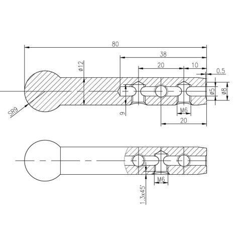 Kit fixation cables sur poteau garde corps inox (5 pièces)