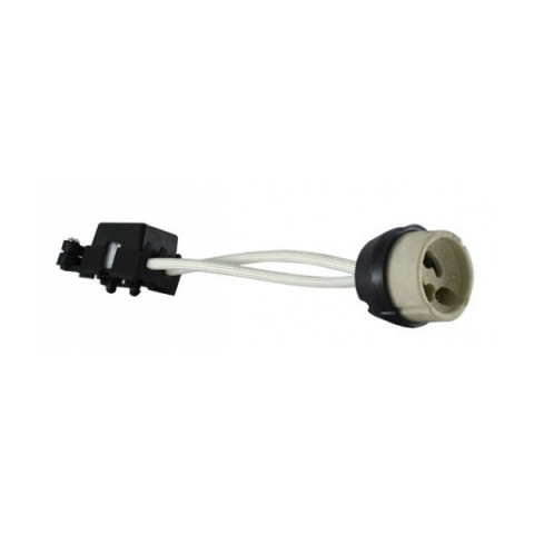 Kit spot led GU10 5 watt (eq. 50 watt) - Douille GU10 domino - Support gris - Couleur eclairage - Blanc chaud 3000°K, Type Support - Carré orientable 84mm