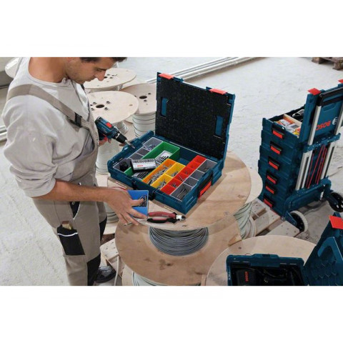 Coffret L-Boxx 102 avec compartiments couleurs 12 pièces BOSCH 1600A001S3
