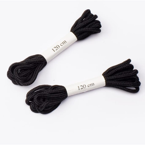 Lacets ronds Lacbag pour chaussures basses - 120 cm - Noir - S 24 BOSSI INDUSTRIE - 306