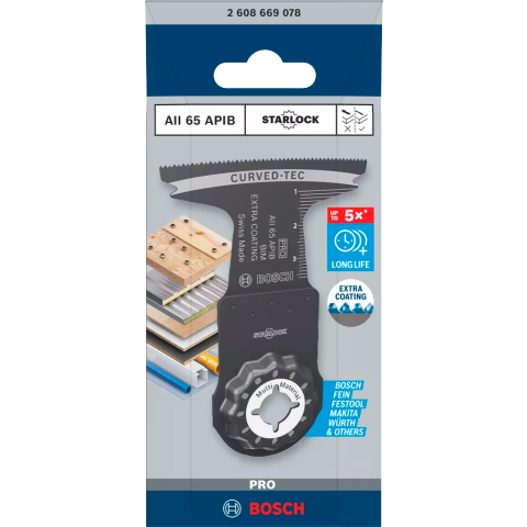 Lame Starlock Pro Bimétal Extra AII 65 APIB pour Bois / Métal - 65 x 40 mm - 1 pièces - BOSCH - 2608669081
