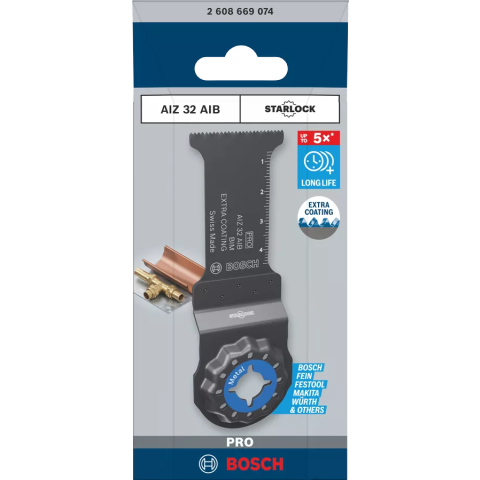 Lame Starlock Pro Bimétal AIZ 32 AB pour Métal - 32 x 50 mm - 1 pièces - BOSCH - 2608669077